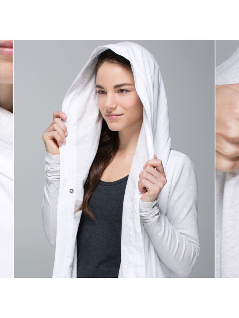 Lululemon Blissed Out Wrap Cardigan White / Heathered White size 4 - Picture 6 of 16